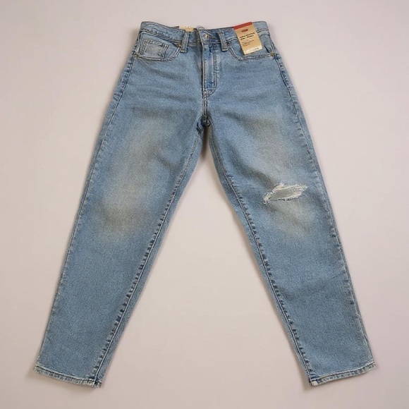 Levi's Light Blue Denim High-Waisted Mom Jeans 27 x 27. NWT - Picture 1 of 11